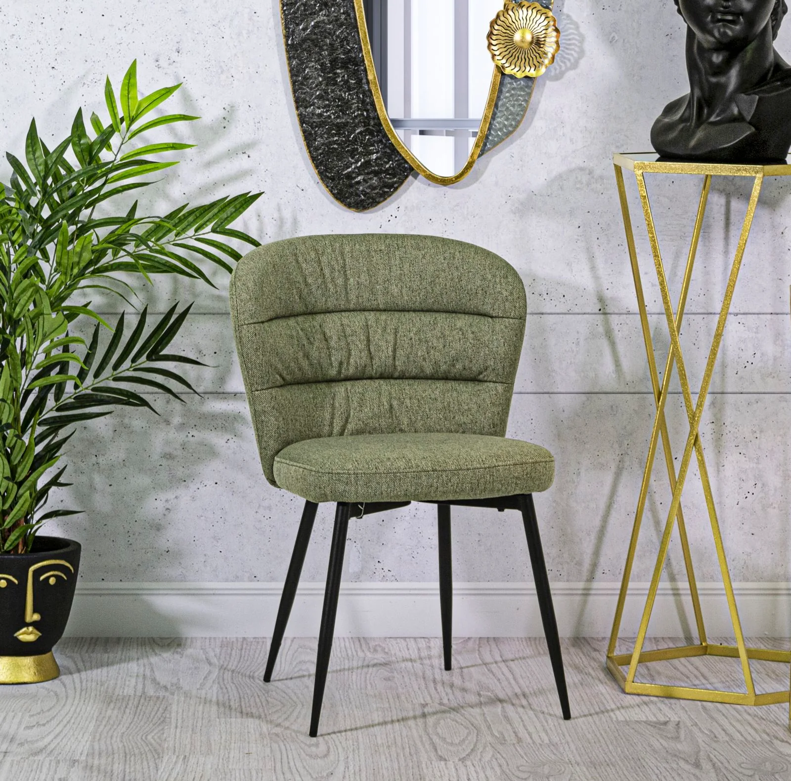 Set di Sedie Losanna Verde Vintage - 2 Pezzi 58x60,5x85 cm - Image 8