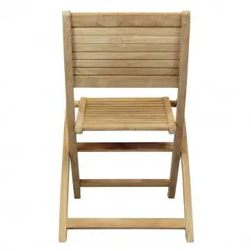 Sedia pieghevole Mirage in teak marrone Dimensioni: cm 42 x 51 x 85 h - Image 4
