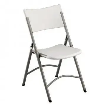 Sedia Pieghevole Catering 1: Metallo e ABS Bianco, cm 86x40x39 - Image 2
