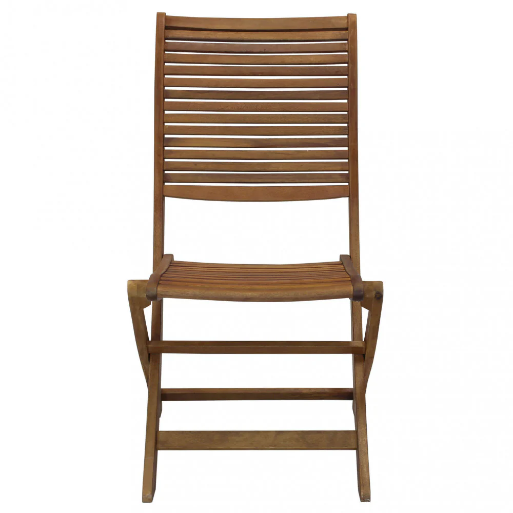 Sedia Riviera in legno di Acacia massiccio con dimensioni cm 50 x 65 x 94 h - Image 2