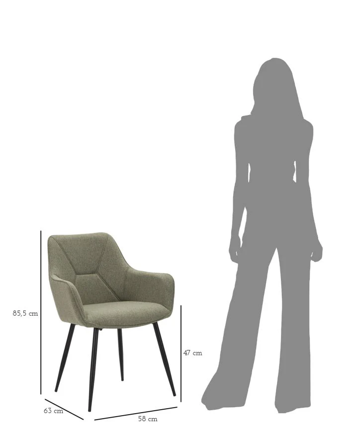 Set di 2 Sedie Vicenza Verde - Comfort e Stile per Ogni Ambiente - Image 9