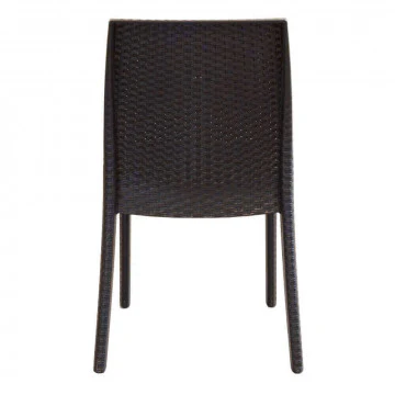 Sedia Virginia - Seduta in Wicker con Struttura in Plastica Stampata - Image 10
