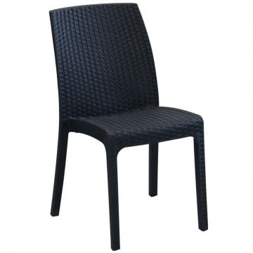 Sedia Virginia - Seduta in Wicker con Struttura in Plastica Stampata - Image 13