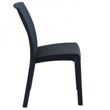 Sedia Virginia - Seduta in Wicker con Struttura in Plastica Stampata - Image 14