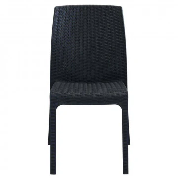 Sedia Virginia - Seduta in Wicker con Struttura in Plastica Stampata - Image 15