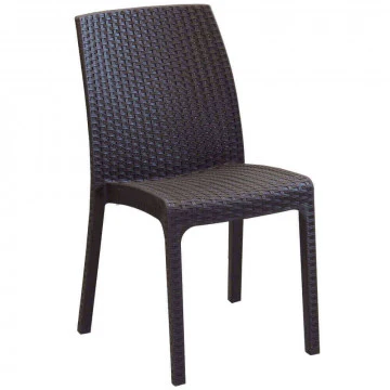 Sedia Virginia - Seduta in Wicker con Struttura in Plastica Stampata - Image 25