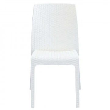 Sedia Virginia - Seduta in Wicker con Struttura in Plastica Stampata - Image 3