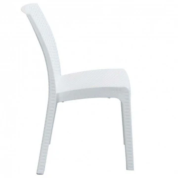 Sedia Virginia - Seduta in Wicker con Struttura in Plastica Stampata - Image 4