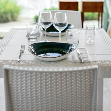 Sedia Virginia - Seduta in Wicker con Struttura in Plastica Stampata - Image 7
