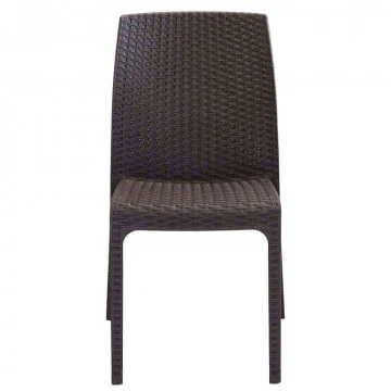 Sedia Virginia - Seduta in Wicker con Struttura in Plastica Stampata - Image 8
