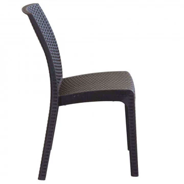 Sedia Virginia - Seduta in Wicker con Struttura in Plastica Stampata - Image 9