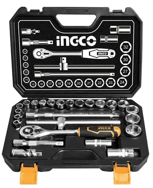 Set 25pz accessori in valigetta 1/2p ingco