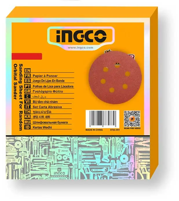 Set 30 Dischi Carta Abrasiva 225mm per Levigatrice Giraffa DWS10501 - Image 2
