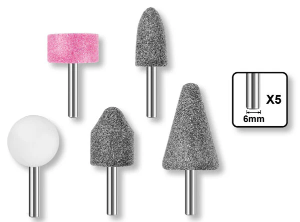 Set 5 mole per minidrill gambo 6 mm assortite