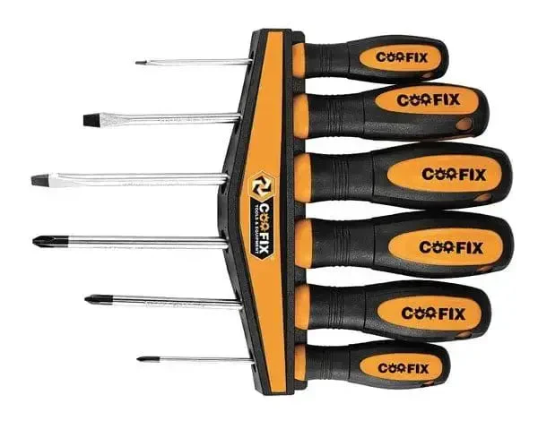 Set 6 cacciaviti croce/taglio crv