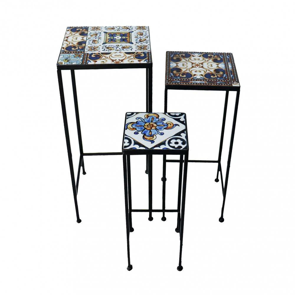 Set di 3 Fioriere Quadrata Persefone | Ceramica | Dimensioni Varie