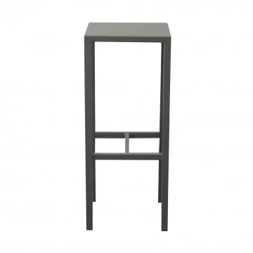 Sgabello industriale antracite con altezza di 77,5 cm