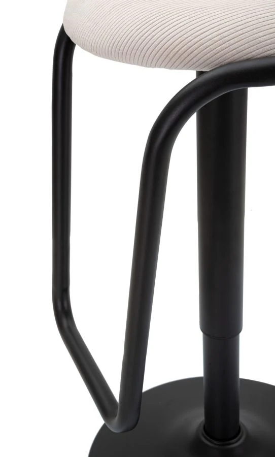 Sgabello bar girevole Destiny bianco ø 41 cm, altezza regolabile 61-83 cm - Image 6
