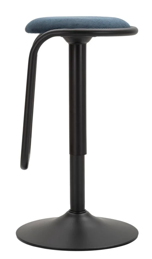 Sgabello da Bar Destiny Blu Navy Ø 41 cm Altezza Regolabile 61-83 cm - Image 3