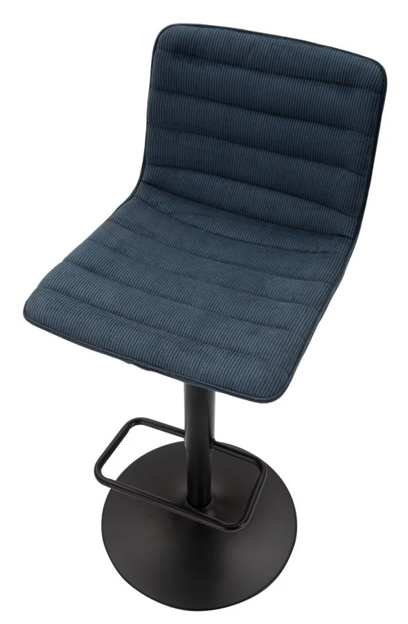 Sgabello Bar Alta Navy con Regolazione di Altezza - cm 43x49,5x85,5-107 (seduta cm 61-82,5) - Image 4