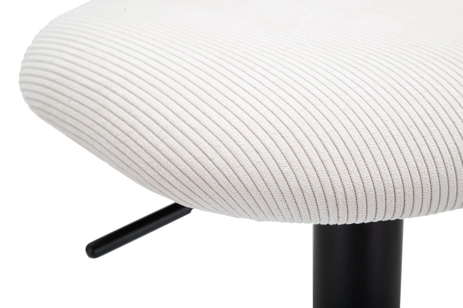 Sgabello Bar Rotondo Girevole Bianco Retrò 41x47,5x85-106,5 (seduta cm 61-83) - Image 7
