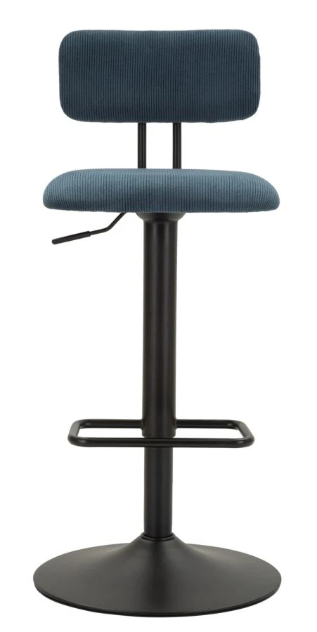 Sgabello Bar Regolabile Navy in Stile Retro cm 41x47,5x85-106,5 (seduta cm 61-83) - Image 2