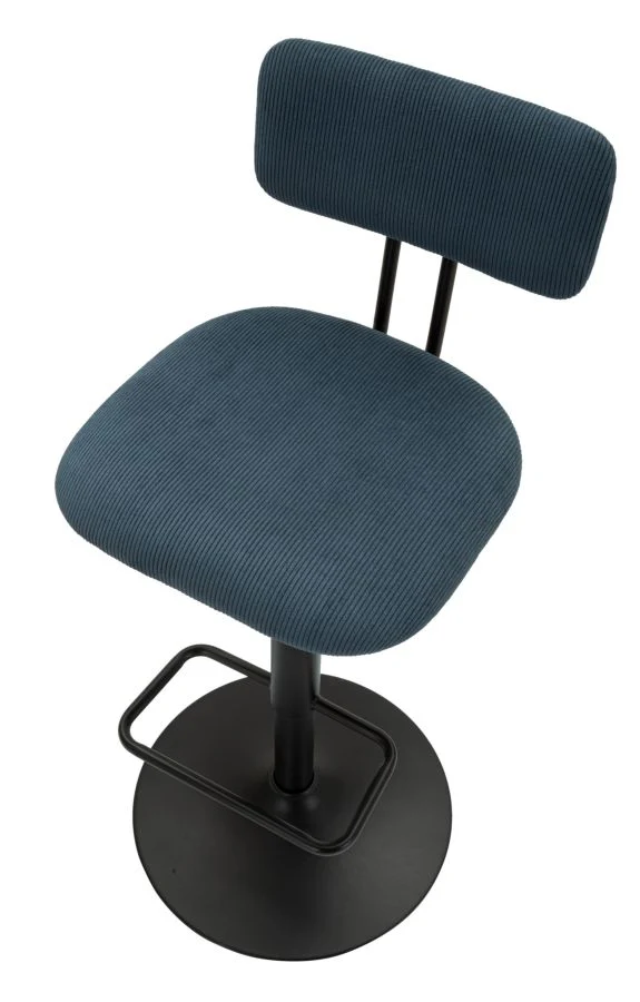 Sgabello Bar Regolabile Navy in Stile Retro cm 41x47,5x85-106,5 (seduta cm 61-83) - Image 4