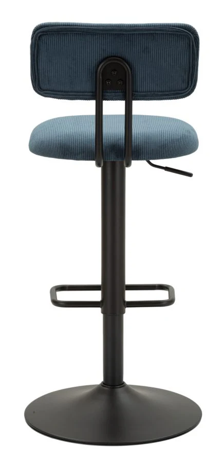 Sgabello Bar Regolabile Navy in Stile Retro cm 41x47,5x85-106,5 (seduta cm 61-83) - Image 5