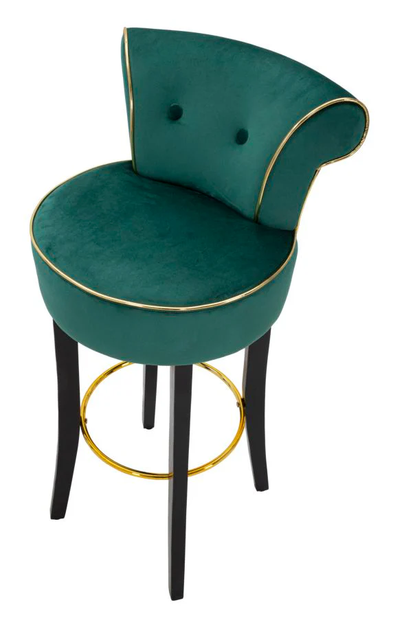 Sgabello Bar Elegante Luxy in Crema - Dimensioni 46x48x96 cm - Image 4