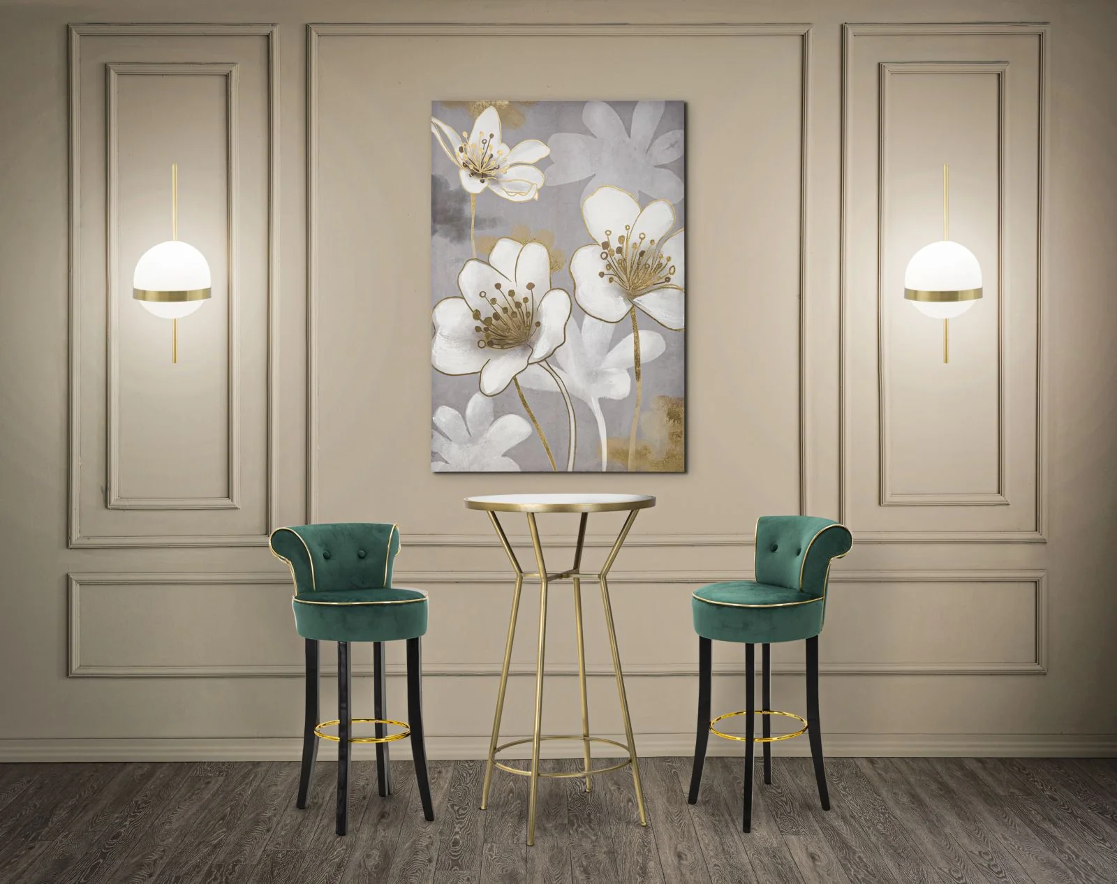 Sgabello Bar Elegante Luxy in Crema - Dimensioni 46x48x96 cm - Image 9