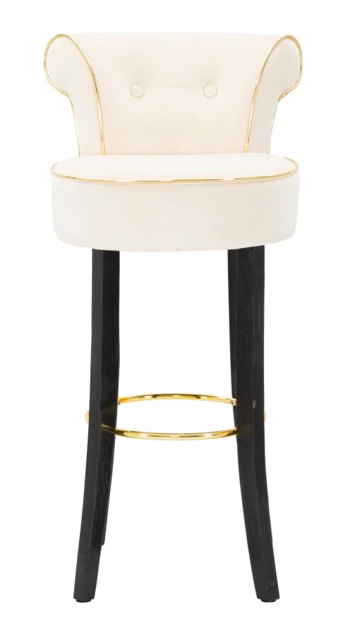 Sgabello Bar Elegante Luxy Crema 46x48x96 cm - Image 2