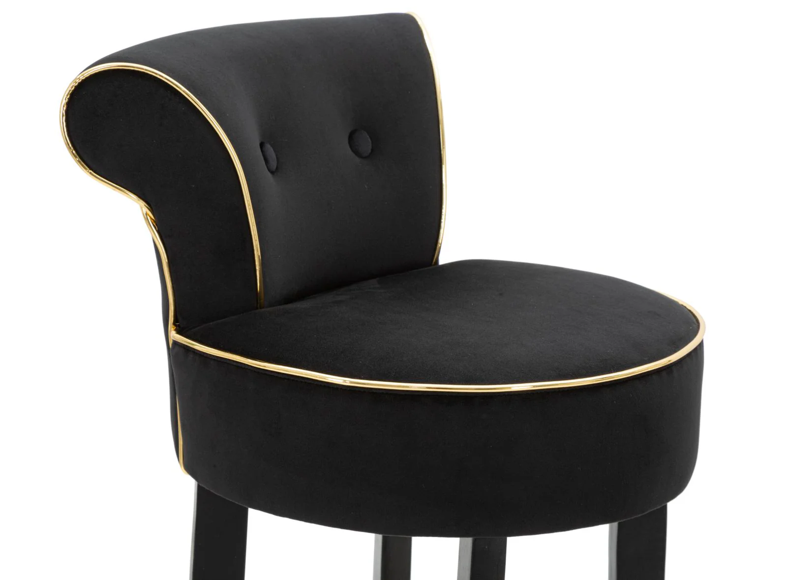 Sgabello Bar Elegante Luxy Nero 46x48x96 cm - Image 2