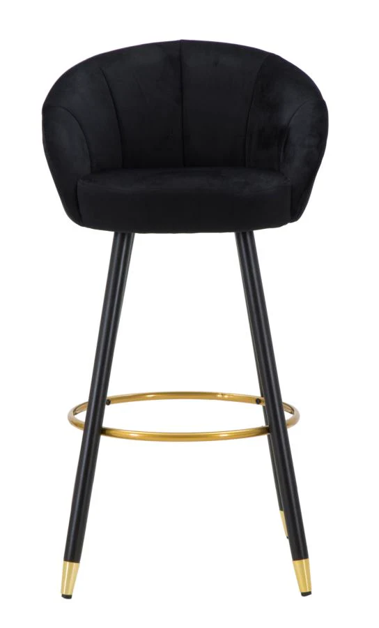 Sgabello Bar Elegante Prague Nero 55x56x104 cm - Image 2