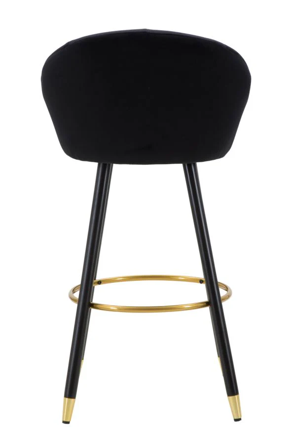 Sgabello Bar Elegante Prague Nero 55x56x104 cm - Image 7