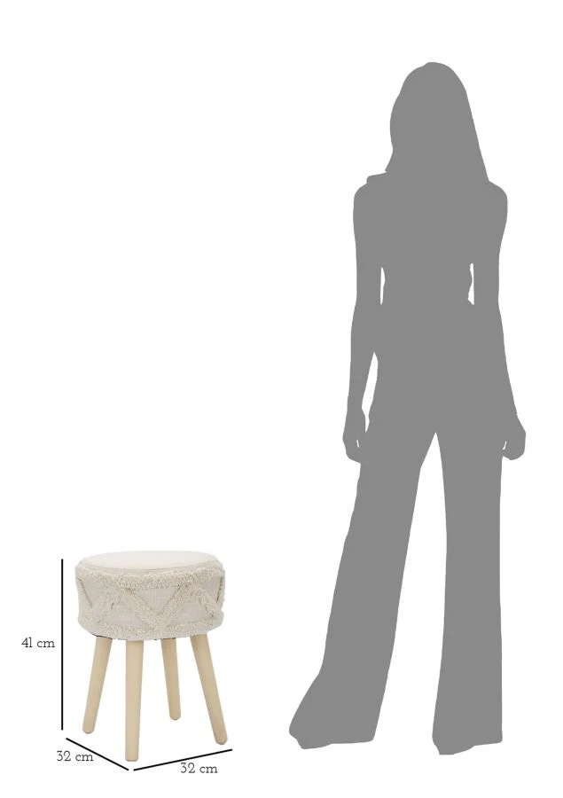 Sgabello Damasco Alto cm ø 32x41 - Image 8