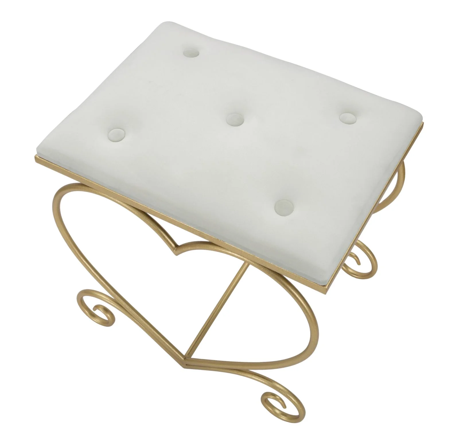Sgabello Heart Eleganza Crema 50x37,5x51,5 cm - Image 4