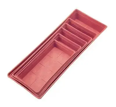 Sottovaso rettangolare cotto diverse misure