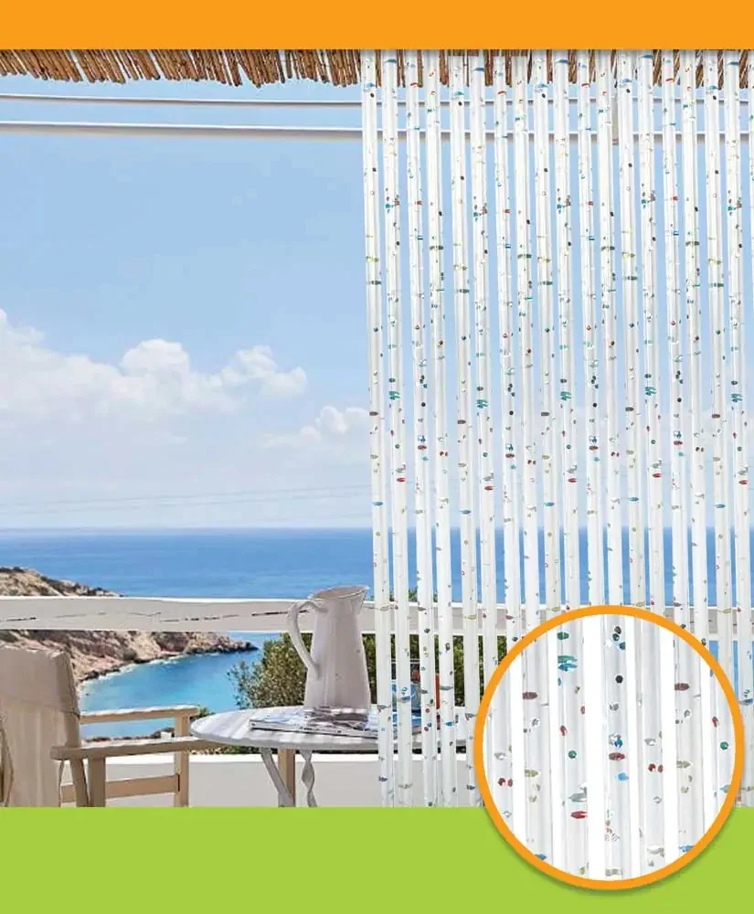 Tenda spaghetto glitter in PVC decorativa per interni - Image 3