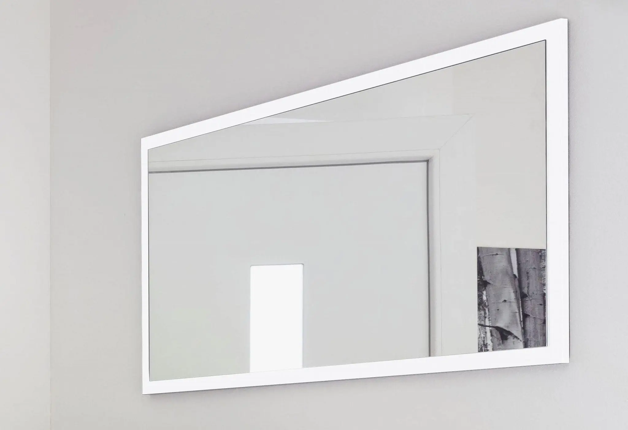 Specchiera moderna CORO Bianco Lucido