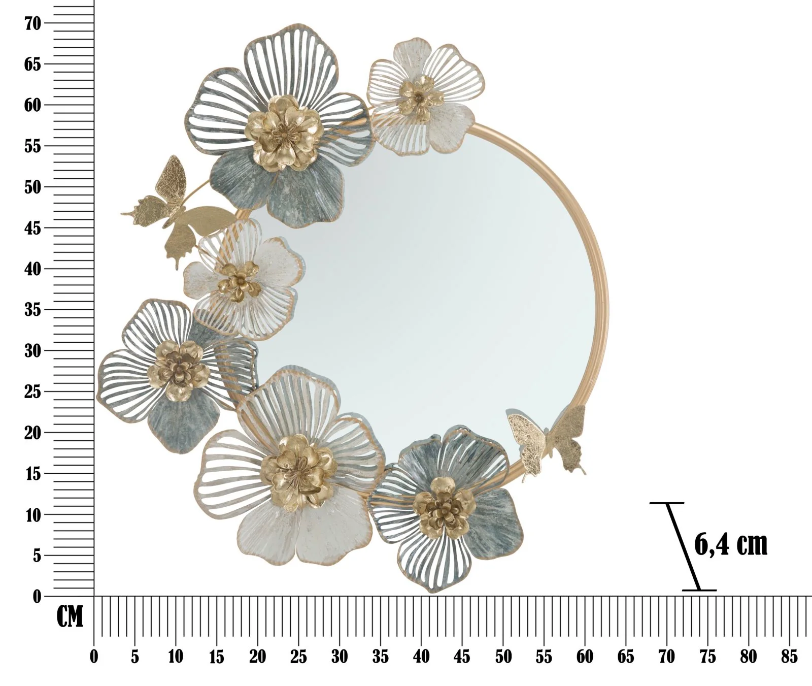 Specchio Amy Elegante 63x6,4x70,5 cm - Image 3