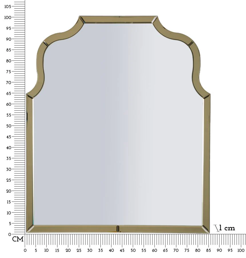 Specchio Da Muro Ankara Oro Misura 78X93 Elegante - Image 9