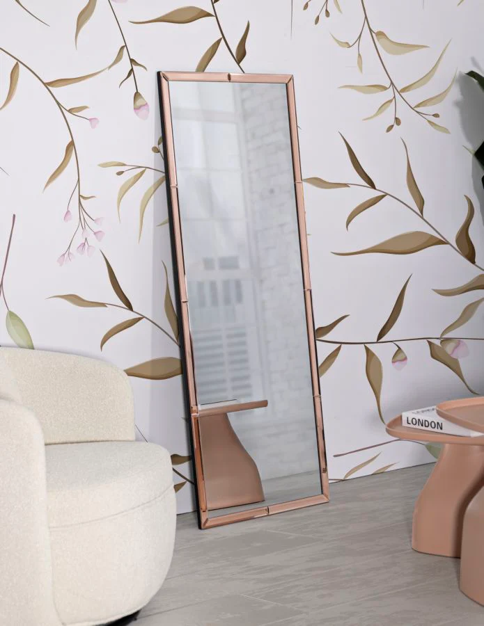Specchio Da Muro Berlino Rosa Cm 55X2X150 Design Elegante - Image 6