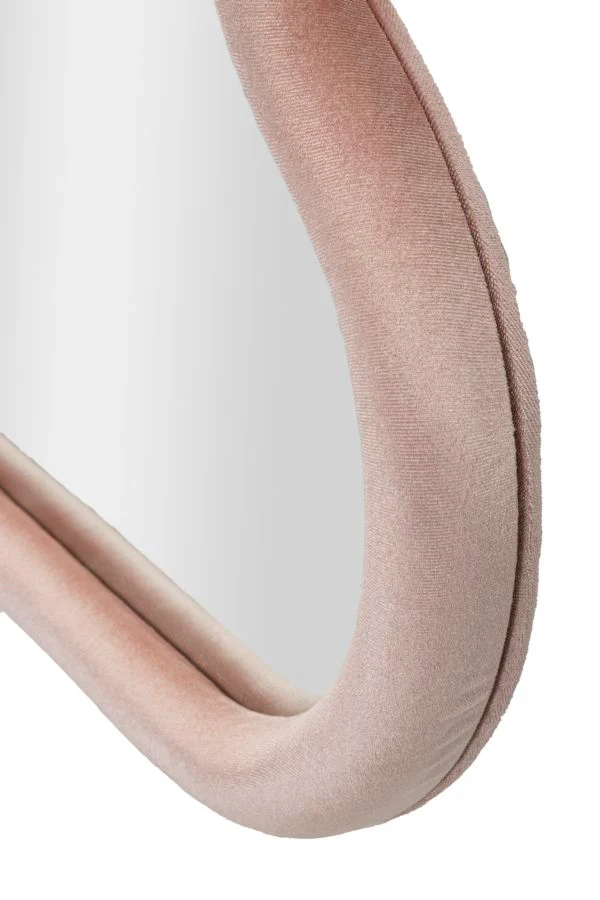 Specchio nuvola in velluto rosa cm 90x4x60 - Image 3