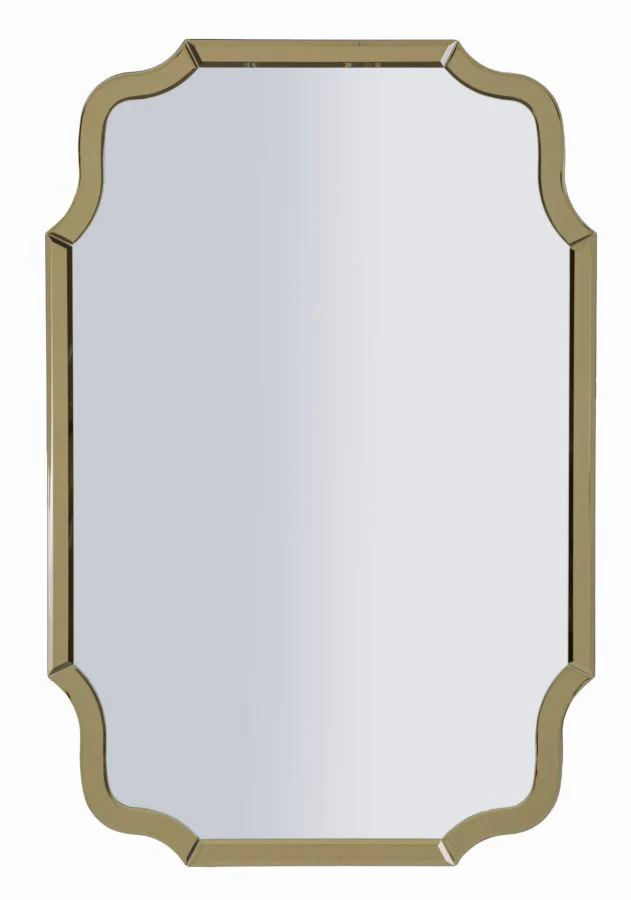 Specchio Da Muro Istanbul Oro Cm 60X1X90 Elegante E Raffinato