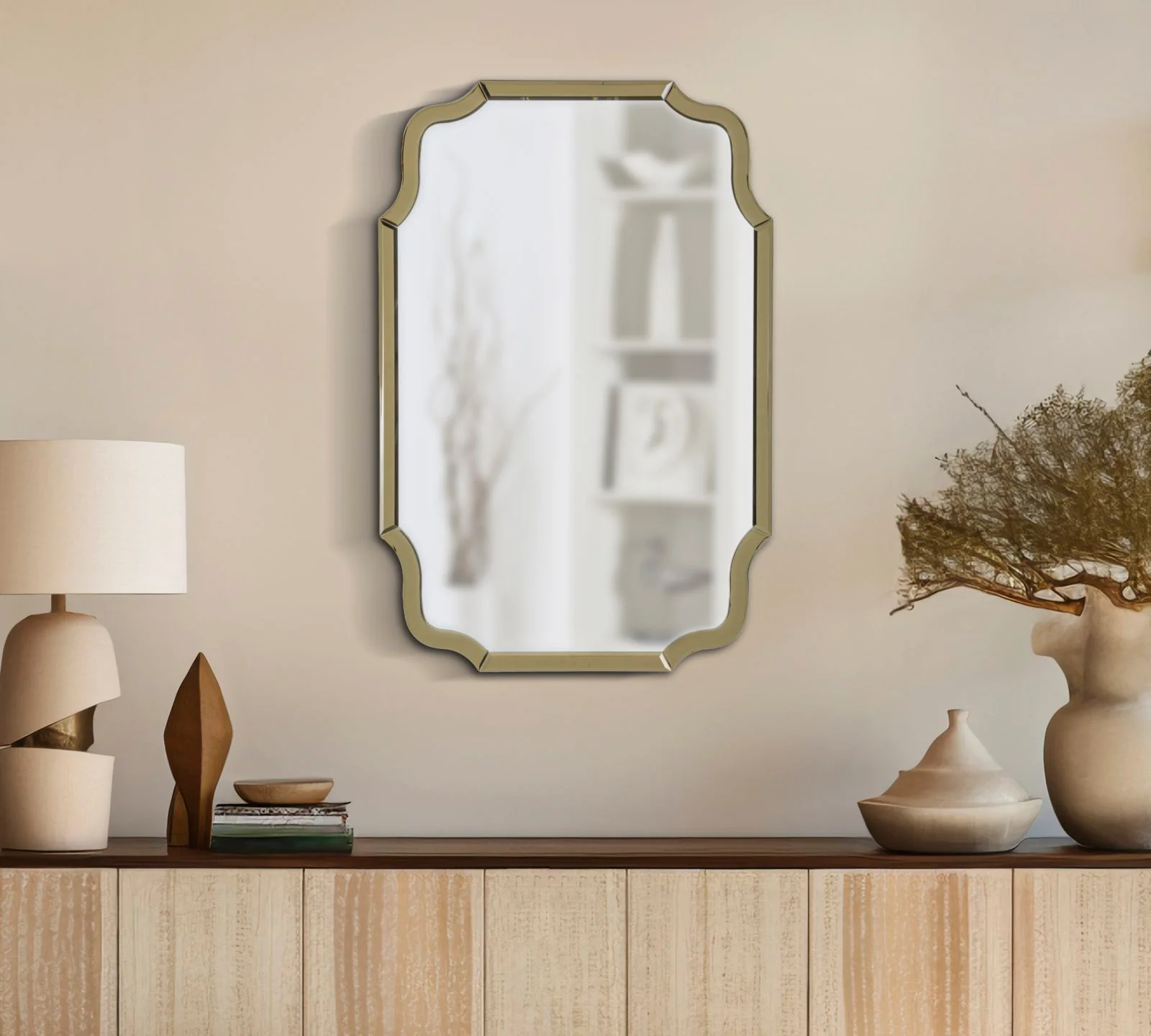 Specchio Da Muro Istanbul Oro Cm 60X1X90 Elegante E Raffinato - Image 6