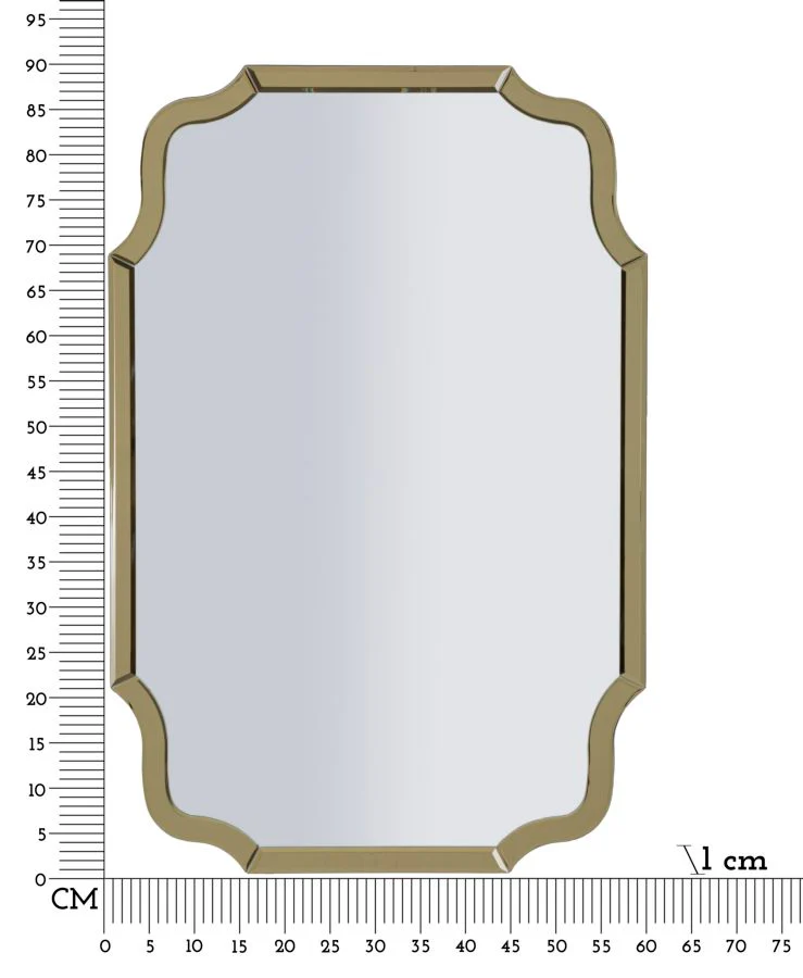 Specchio Da Muro Istanbul Oro Cm 60X1X90 Elegante E Raffinato - Image 7