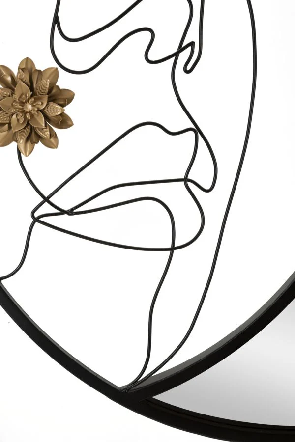 Specchio da parete Melly cm Ø 80x3,8 - Design Cubista e Eleganza Moderna - Image 4