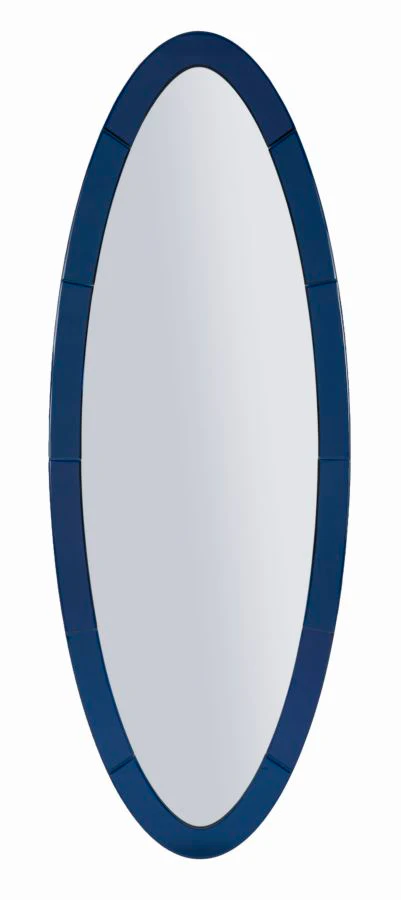 Specchio Da Muro Oslo Blu Cm 55X2X150 Elegante E Funzionale
