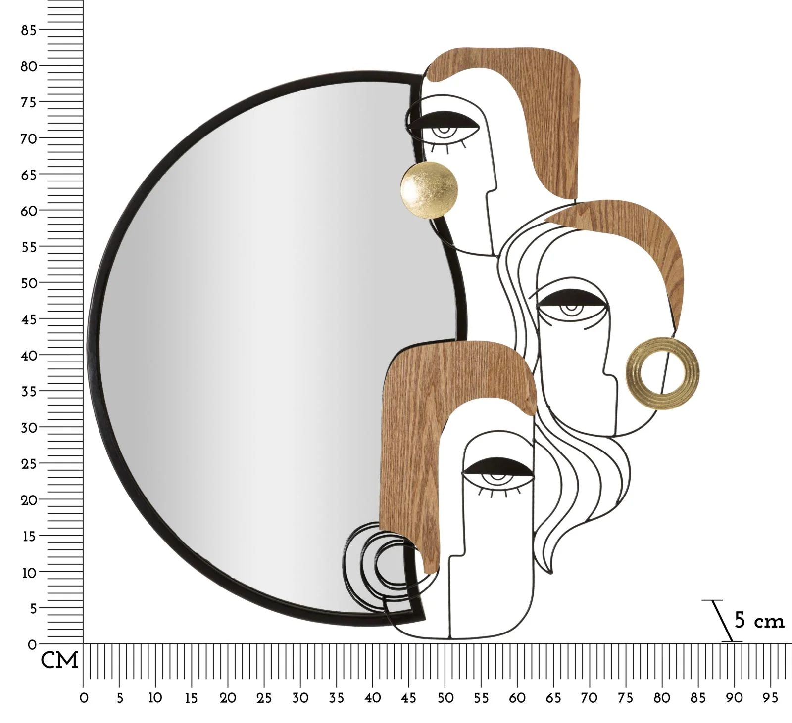 Specchio Cubista Picassy 83x5x80 cm - Image 6