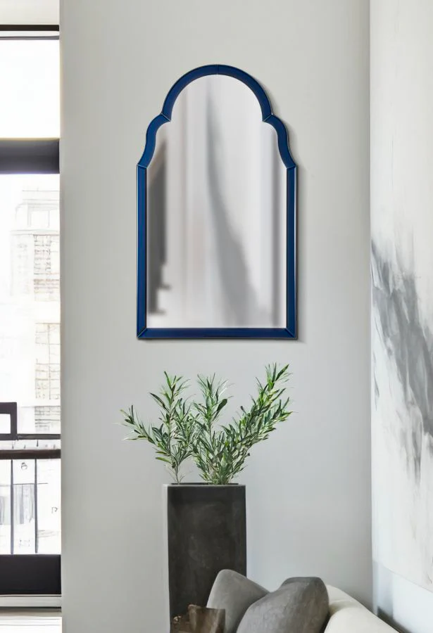 Specchio Da Muro Tangeri Blu Cm 47X1X80 Elegante Design - Image 7